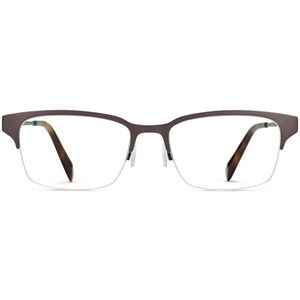 Warby Parker James Eyeglasses Frames Carbon Gray Metal Wide 55-17-145 Glasses